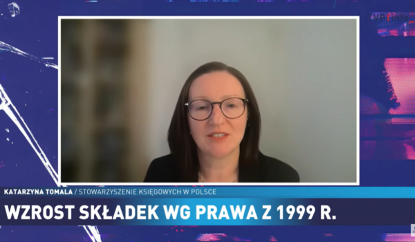 Ekspert SKwP wypowiada się na temat składki ZUS przedsiębiorców w TVP Info