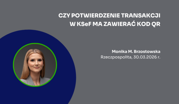 Czy potwierdzenie transakcji w KSeF ma zawierać kod QR